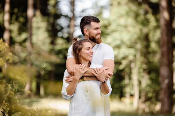 Photos de couple au champ du feu