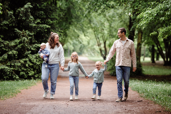 Séance photos de famille au parc à Illkirch