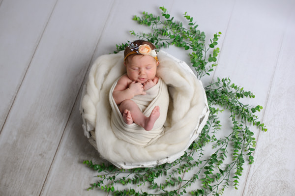 Séance photos de naissance au studio