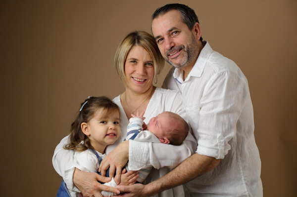 Séance photos de naissance au studio