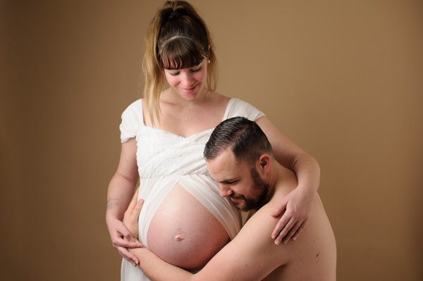Séance photos de grossesse au studio