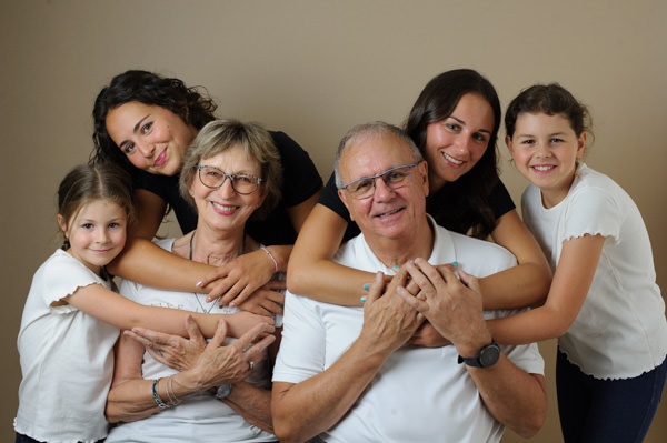 Séance photos de famille au studio