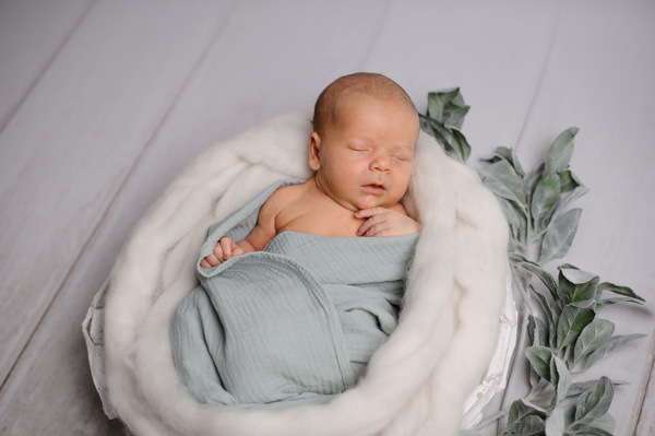 Séance photos de naissance au studio