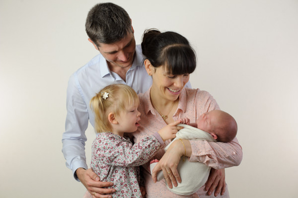 Séance photos de naissance au studio