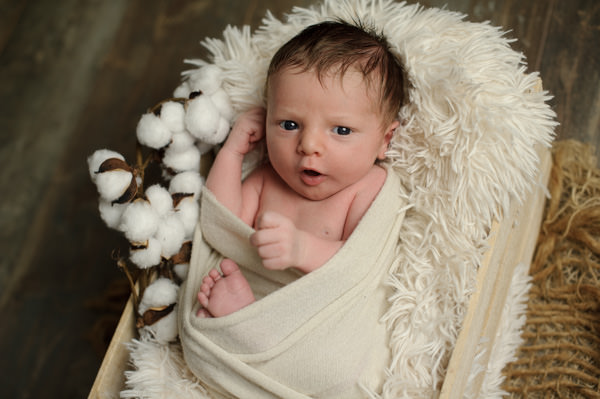 Séance photos de naissance au studio