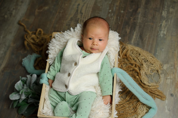 Séance photos de naissance au studio
