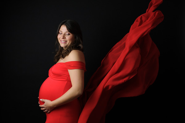 Séance photos de grossesse au studio
