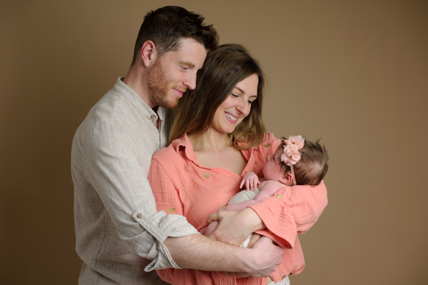 Séance photos de naissance au studio