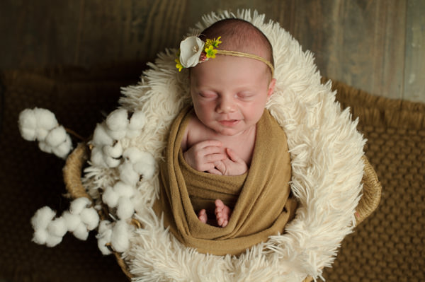 Séance photos de naissance au studio