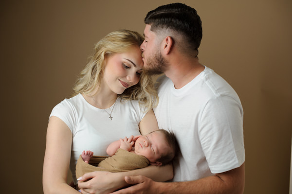 Séance photos de naissance au studio
