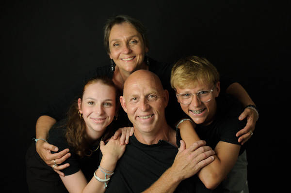Séance photos de famille au studio
