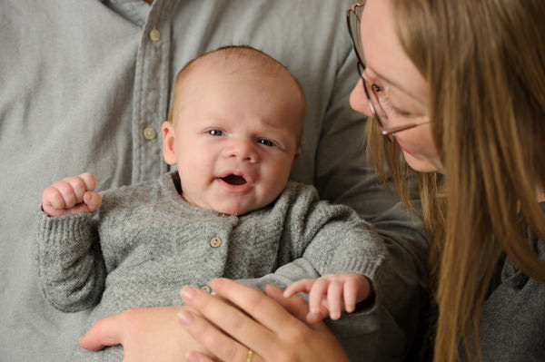 Séance photos de naissance au studio