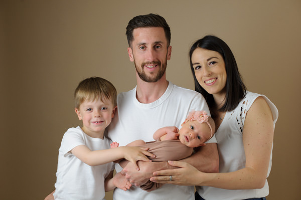Séance photos de naissance au studio