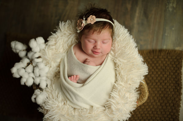 Shooting photos de naissance au studio