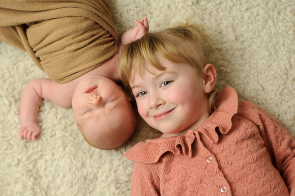 Séance photos de naissance au studio