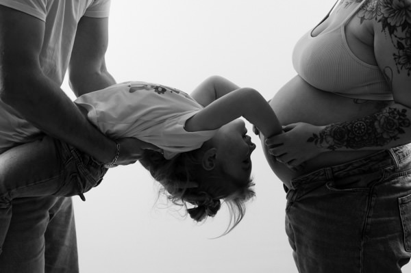 Séance photos de grossesse au studio