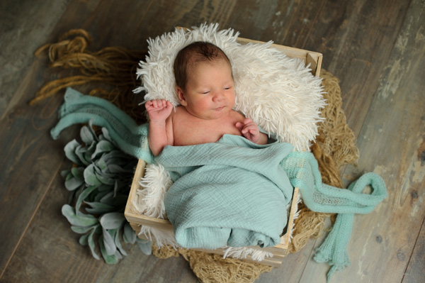 Séance photos de naissance au studio