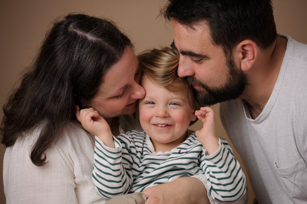 Séance photos de famille au studio