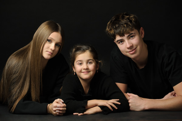 Séance photos de famille au studio