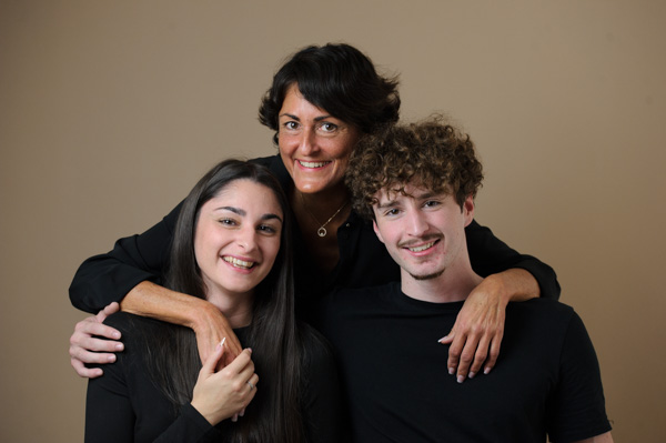 Séance photos de famille au studio