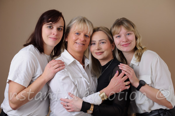 Séance photos de famille au studio