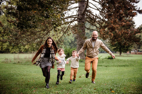 Photos de famille en automne à Strasbourg